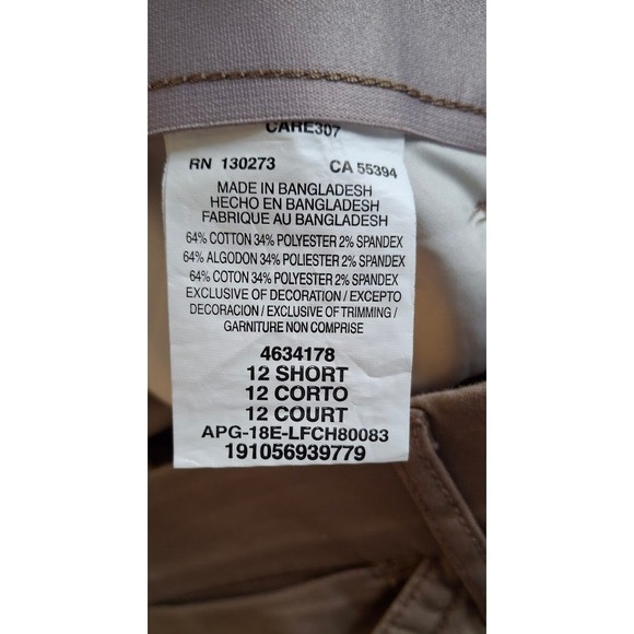 Lee Flex Motion Regular Fit Straight Leg Pants Flax Tan 12 Short 4634178 - Picture 5 of 5